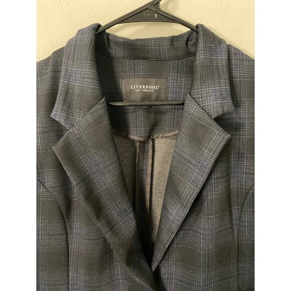 NWOT Liverpool Women's Preppy Collegiate Blazer, Navy/Black Size Small - Picture 2 of 3